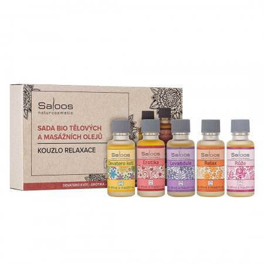 SALOOS La magia del relax - set di oli per massaggio 1×5x20 ml, set di oli per massaggio