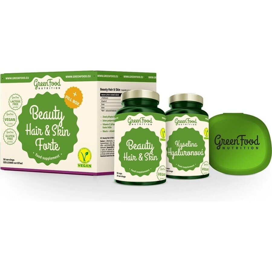 GreenFood Nutrition BEAUTY HAIR&SKIN Forte+Pillola 1×1set