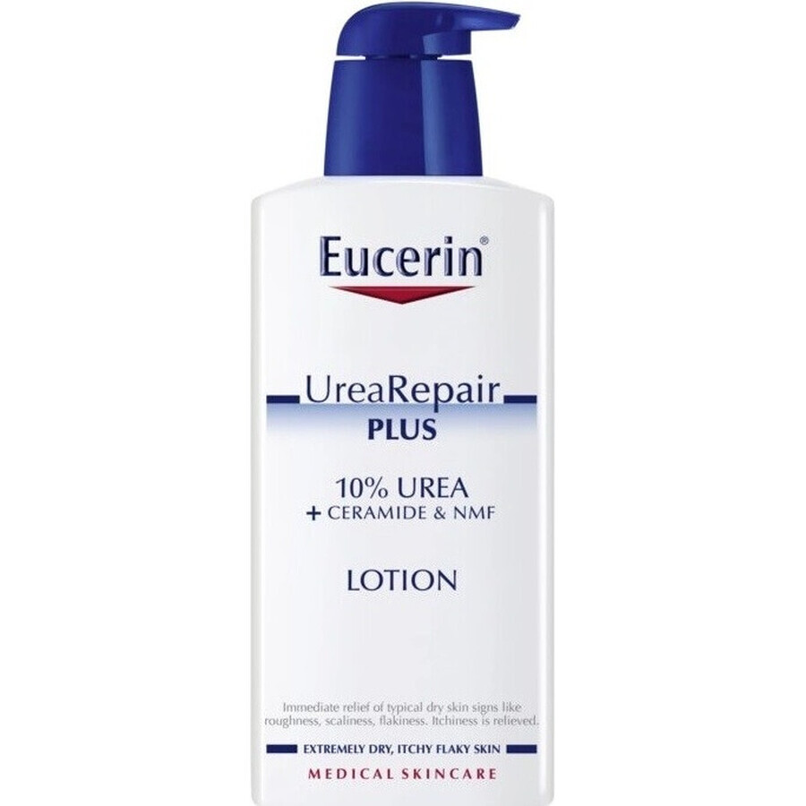 Eucerin UreaRepair PLUS Lozione corpo 10% Urea 1×400 ml, idratante per la pelle