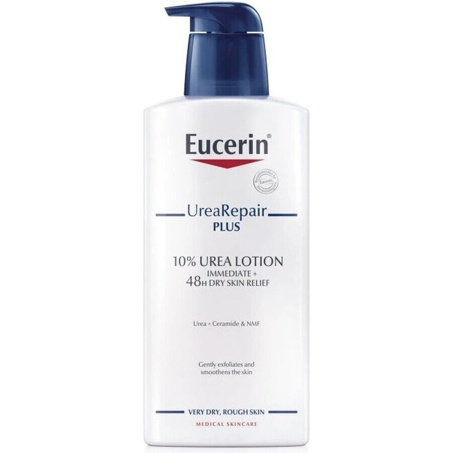 Eucerin UreaRepair PLUS Lozione corpo 10% Urea 1×400 ml, idratante per la pelle