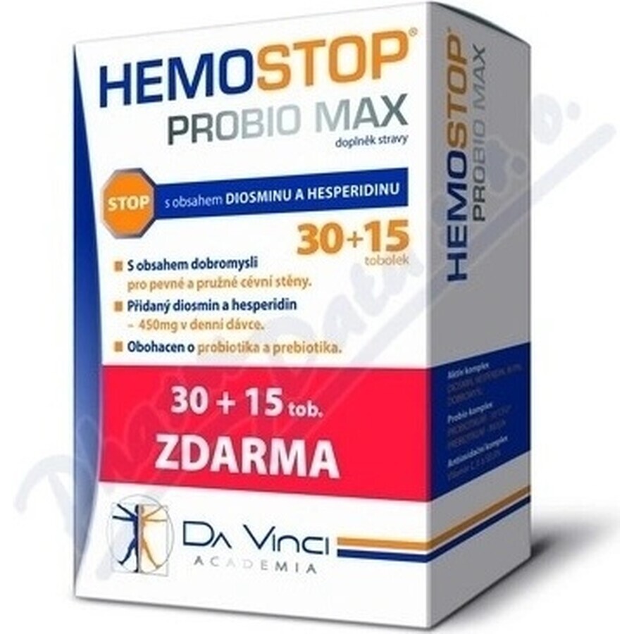 HEMOSTOP SYNBIO - DA VINCI 1×45 cps, complemento alimenticio