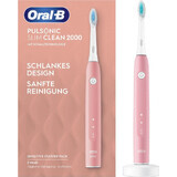 Elektrische Zahnbürste Oral B Pulsonic Slim clean 2 000 rosa 1×1 Stück, elektrische Zahnbürste