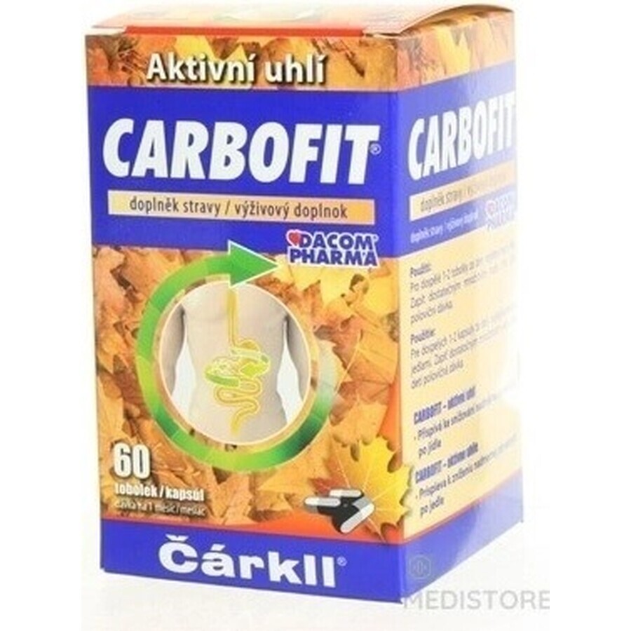 CARBOFIT Carbón vegetal 1×60 cps, carbón activado