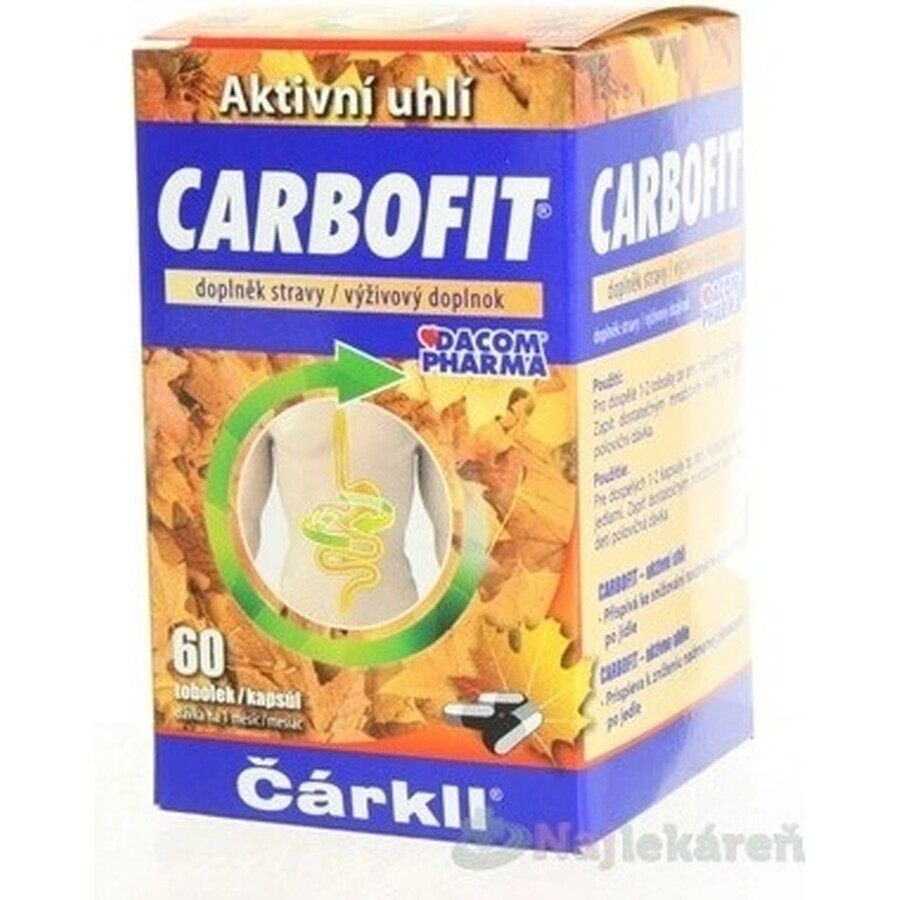 CARBOFIT Carbón vegetal 1×60 cps, carbón activado