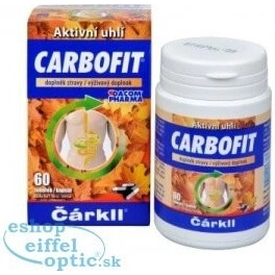 CARBOFIT Carbón vegetal 1×60 cps, carbón activado