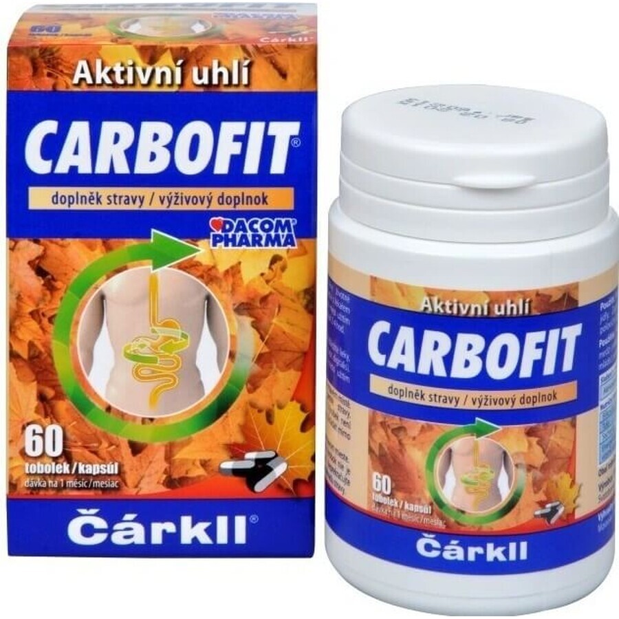 CARBOFIT Carbón vegetal 1×60 cps, carbón activado