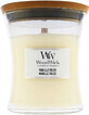 WoodWick Vanilla Musk candela media 1&#215;275 g, candela profumata