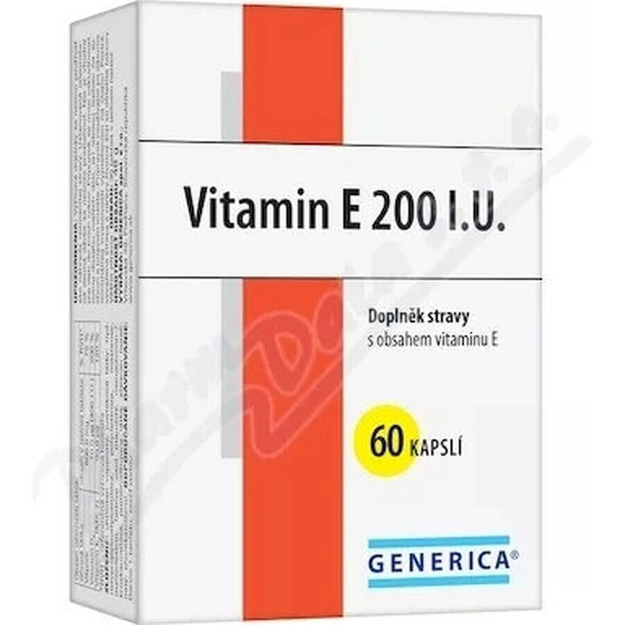 GENERICA Vitamina E 200 U.I. 1×60 cps, integratore alimentare