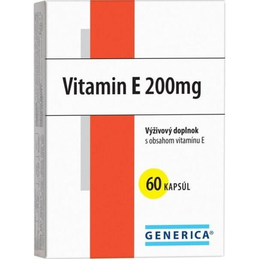 GENERICA Vitamina E 200 U.I. 1×60 cps, integratore alimentare