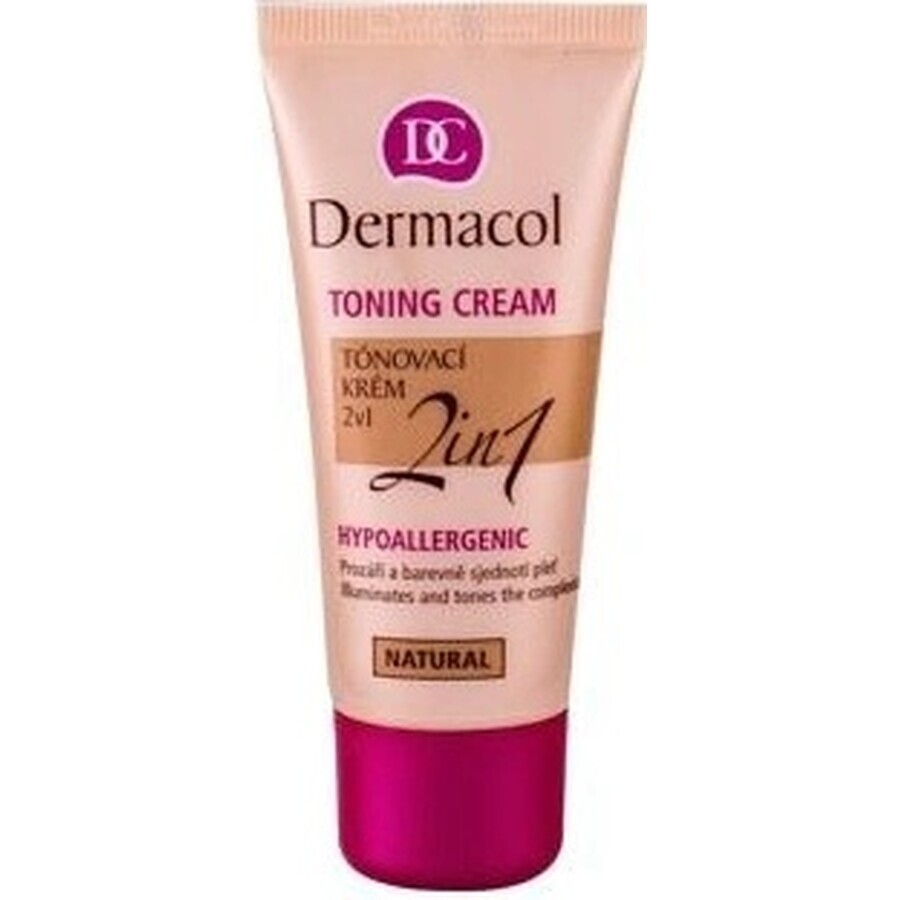 DERMACOL Crema colorante 2in1 tonalità: NATURAL 1×30 ml, crema colorante 2in1