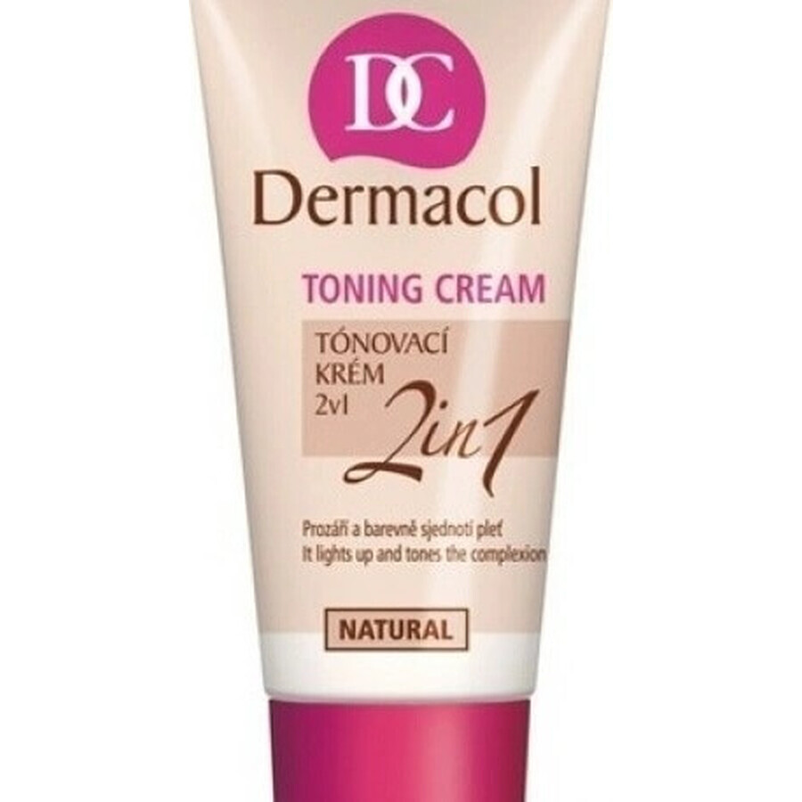 DERMACOL Crema colorante 2in1 tonalità: NATURAL 1×30 ml, crema colorante 2in1