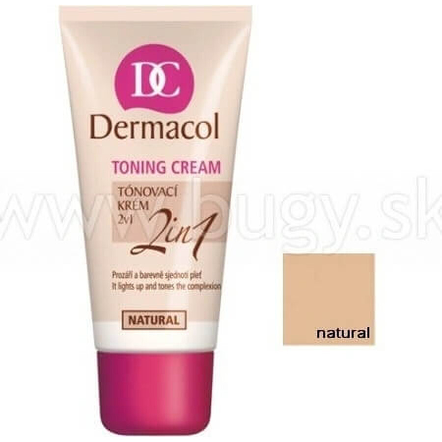 DERMACOL Crema colorante 2in1 tonalità: NATURAL 1×30 ml, crema colorante 2in1