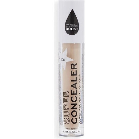 Revolution Relove, Super Concealer Radiant Matte Matte C6, correttore 1×3 ml, correttore