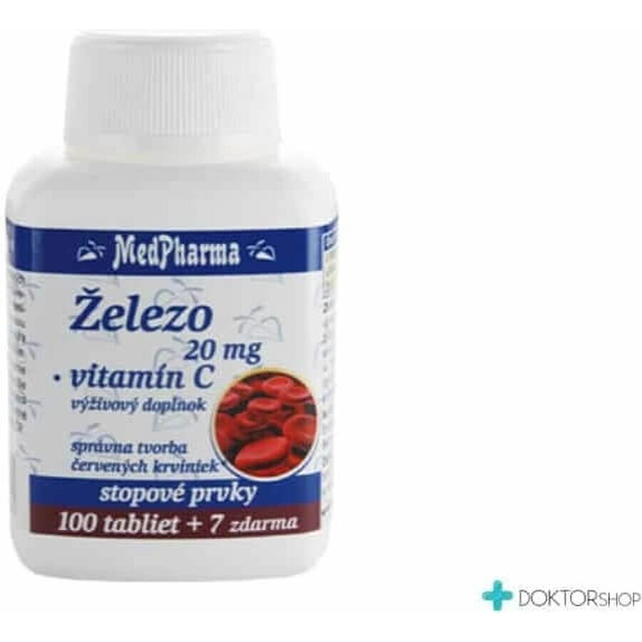 MedPharma FIER 20MG + Vit. C 1×37 tbl, ferro