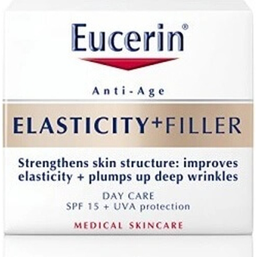 Eucerin HYALURON-FILLER+ELASTICITY dagcrème 1×50 ml, vult diepe rimpels op