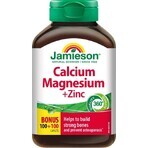 JAMIESON CALCIUM, MAGNESIUM WITH ZINC 1×200 tbl, Calcium + Magnesium + Zink