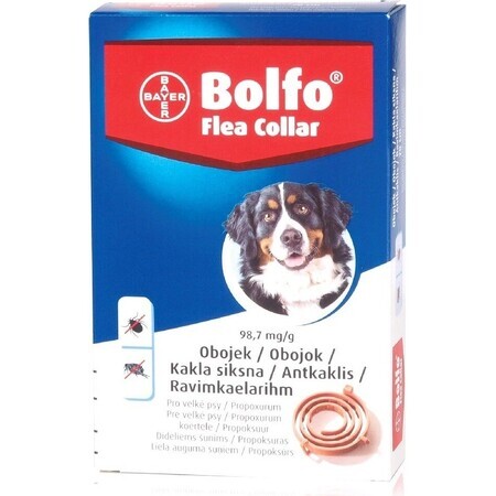 COLLARE BOLLARE 70CM PER CANI GRANDI A.U.V.V. 1×1 pz, collare antiparassitario