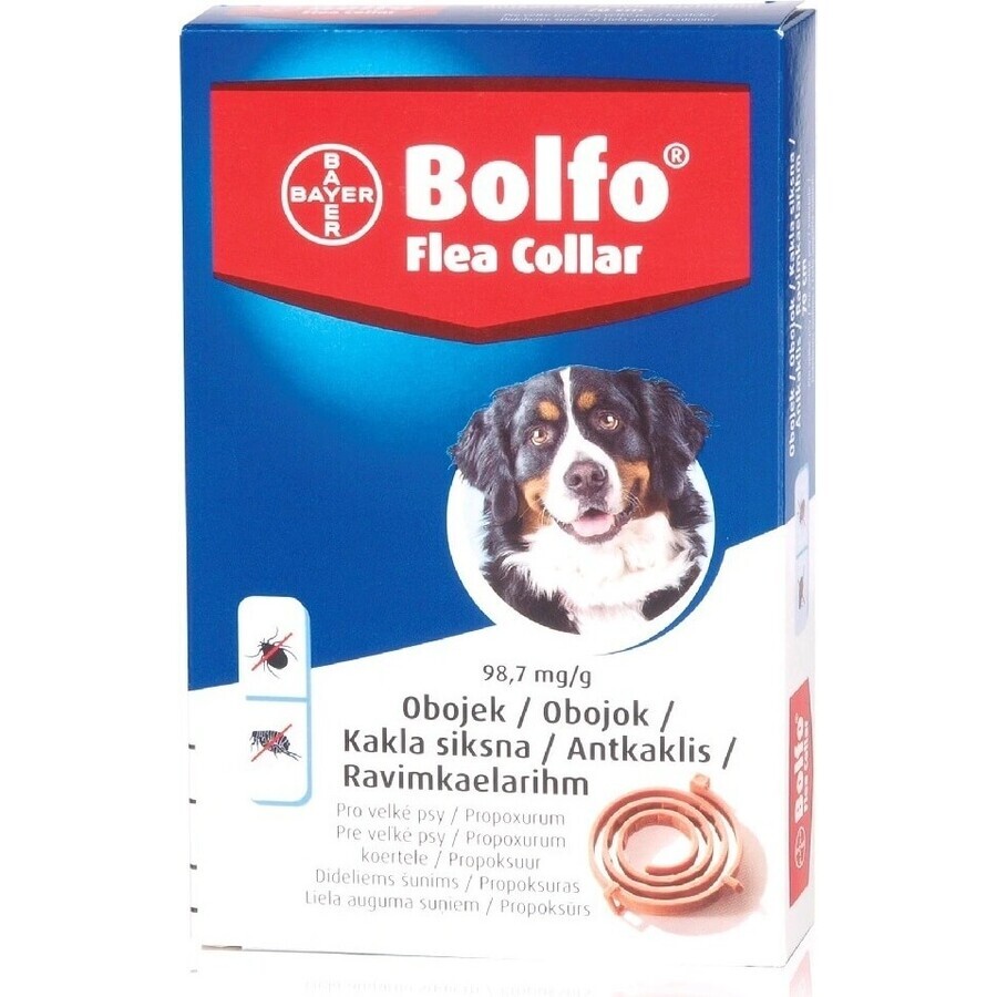 COLLARE BOLLARE 70CM PER CANI GRANDI A.U.V.V. 1×1 pz, collare antiparassitario