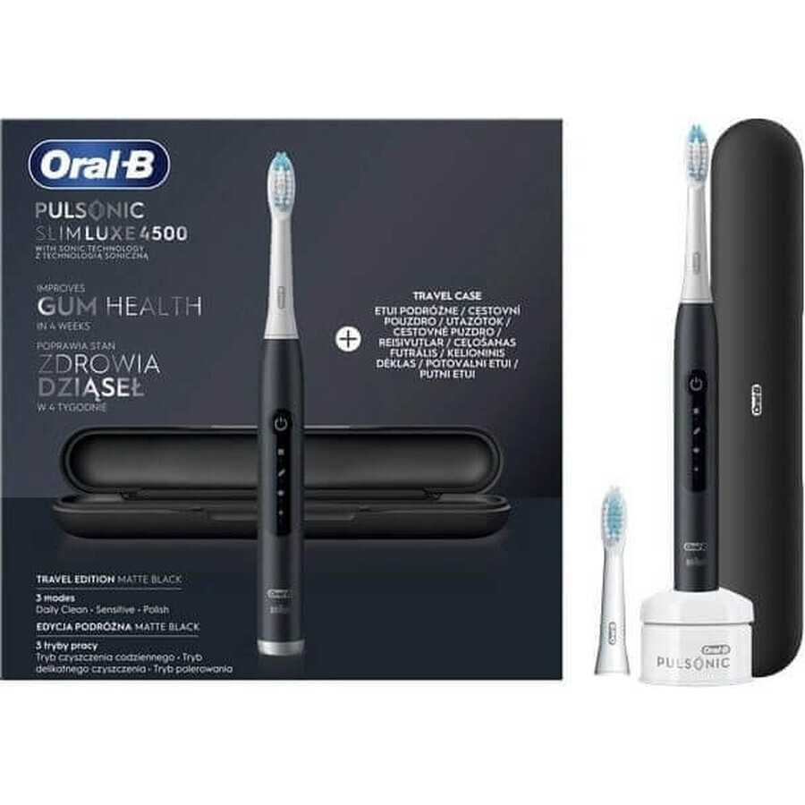 Oral B Ek Pulsonic Pulsonic Slim Luxe 4 500 Nero+1nh+Cp 1×1 pz.