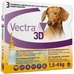 Vectra 3D spot-on para perros XS (1,5-4 kg) 1×3 unidades, spot-on contra parásitos