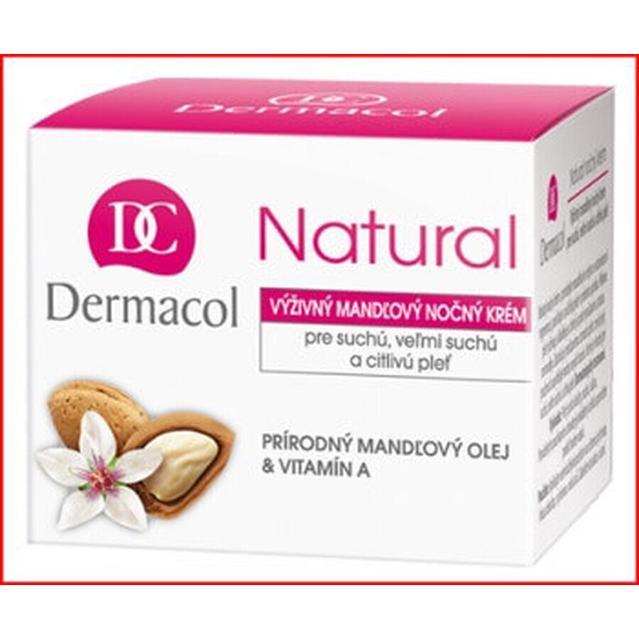 DERMACOL NATURAL Crema notte alla mandorla 1×50 ml, crema notte