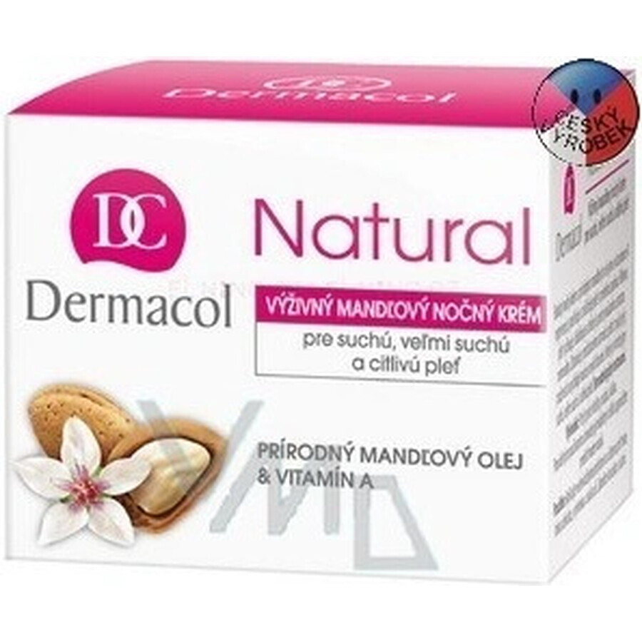 DERMACOL NATURAL Crema notte alla mandorla 1×50 ml, crema notte