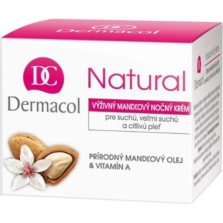 DERMACOL NATURAL Crema notte alla mandorla 1×50 ml, crema notte