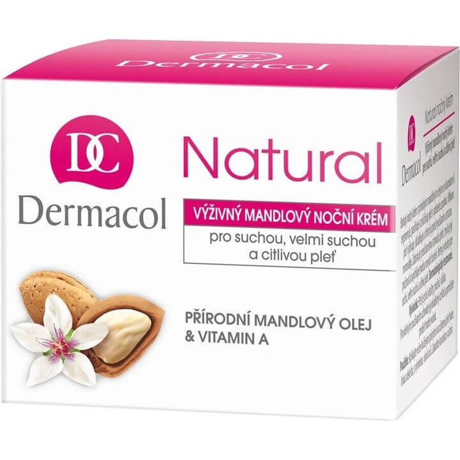 DERMACOL NATURAL Crema notte alla mandorla 1×50 ml, crema notte