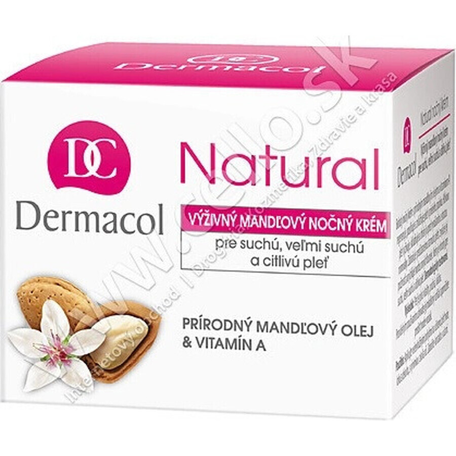 DERMACOL NATURAL Crema notte alla mandorla 1×50 ml, crema notte