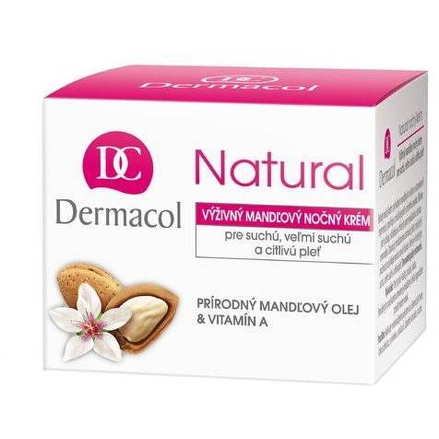 DERMACOL NATURAL Crema notte alla mandorla 1×50 ml, crema notte