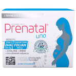 Prenatal Uno Set, 30 capsule + 30 capsule + Prenatal DHA, 30 capsule + flacone in omaggio