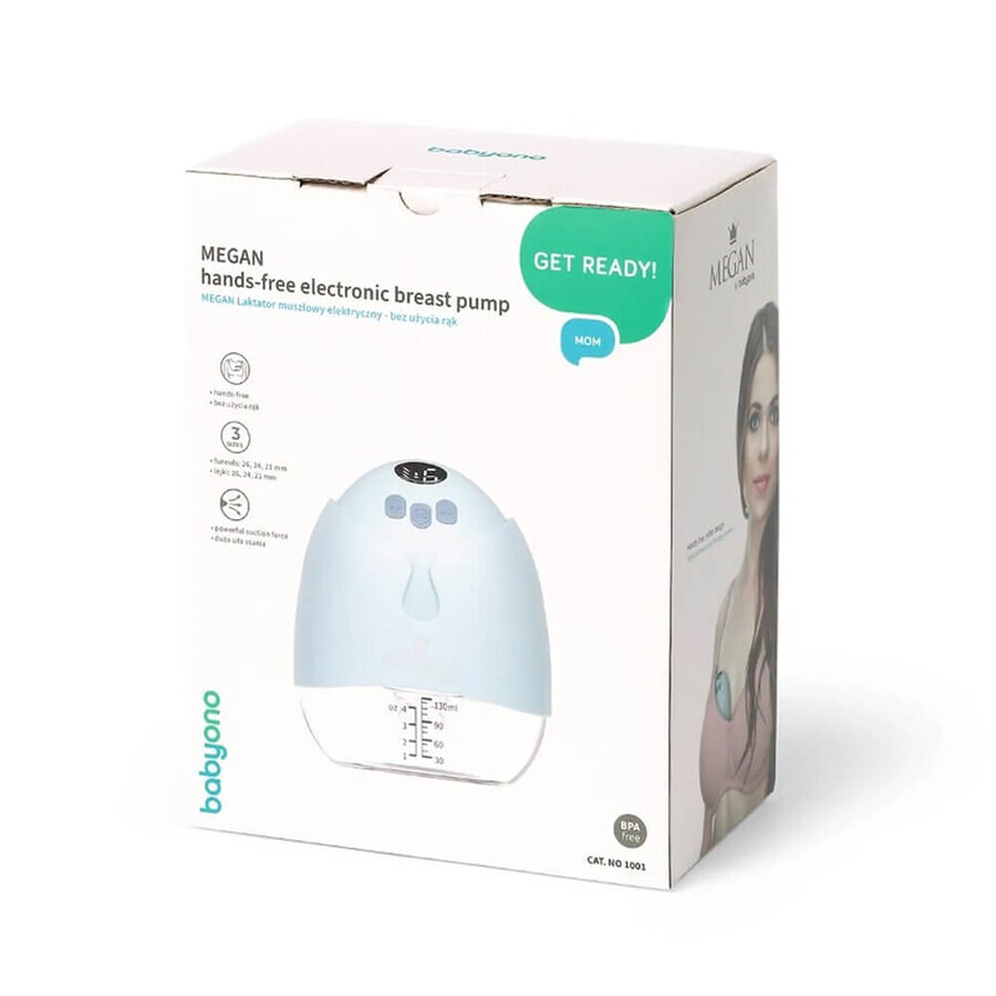 BabyOno Megan, electric breast pump, housing, hands free