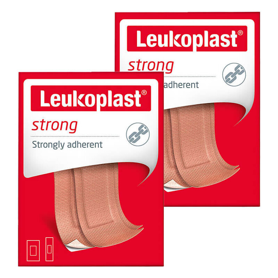 Set Leukoplast Strong, cerotti con medicazione, 2 x 20 pezzi