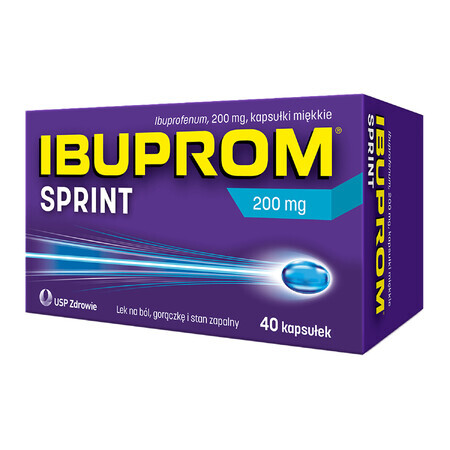 Ibuprom Sprint 200 mg, 40 capsule molli