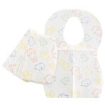 Bocioland, disposable bibs, from birth, 10 pieces