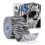 CureTape Art Zebra Black, nastro kinesiologico, 5 cm x 5 m, 1 pz.