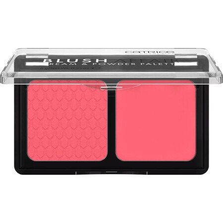 Catrice Blush Affair Cream & Powder Palette, fard, Stunning Strawberry, 010, 6 g