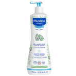 Set Mustela Bebe Enfant, gel detergente delicato per corpo e testa, dalla nascita, 750 ml + crema di ricambio, 75 ml + scatola, 1 pezzo in omaggio