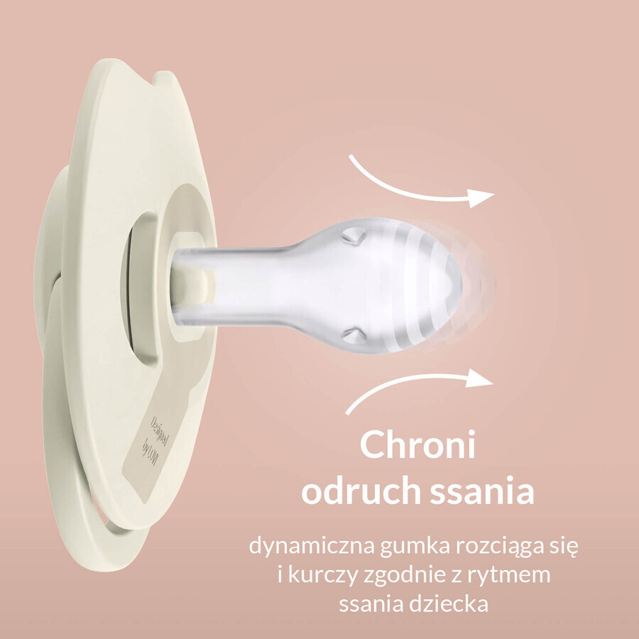Lovi Prime, ciuccio, silicone, dinamico, cocco, 34/400, 0-6 mesi, 1 pezzo