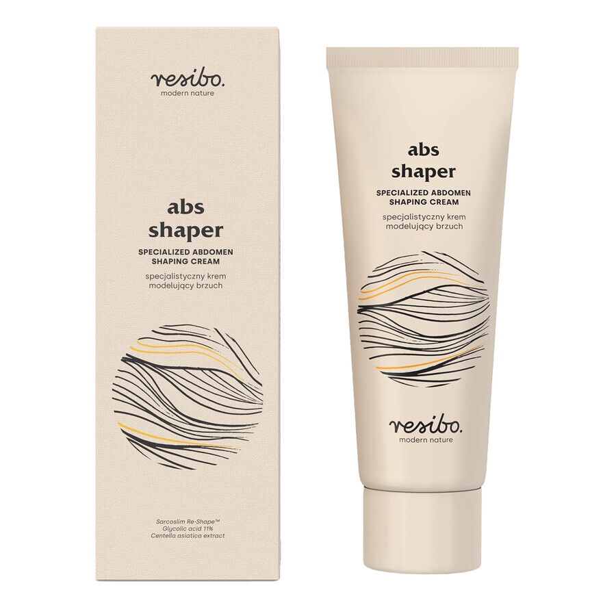 Resibo ABS Shaper, crema speciale per il modellamento dell'addome, 75 ml