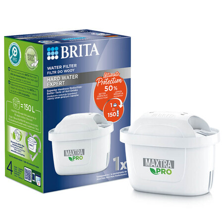 Brita Maxtra Pro Hard Water Expert, filtro dell'acqua, 1 pz.