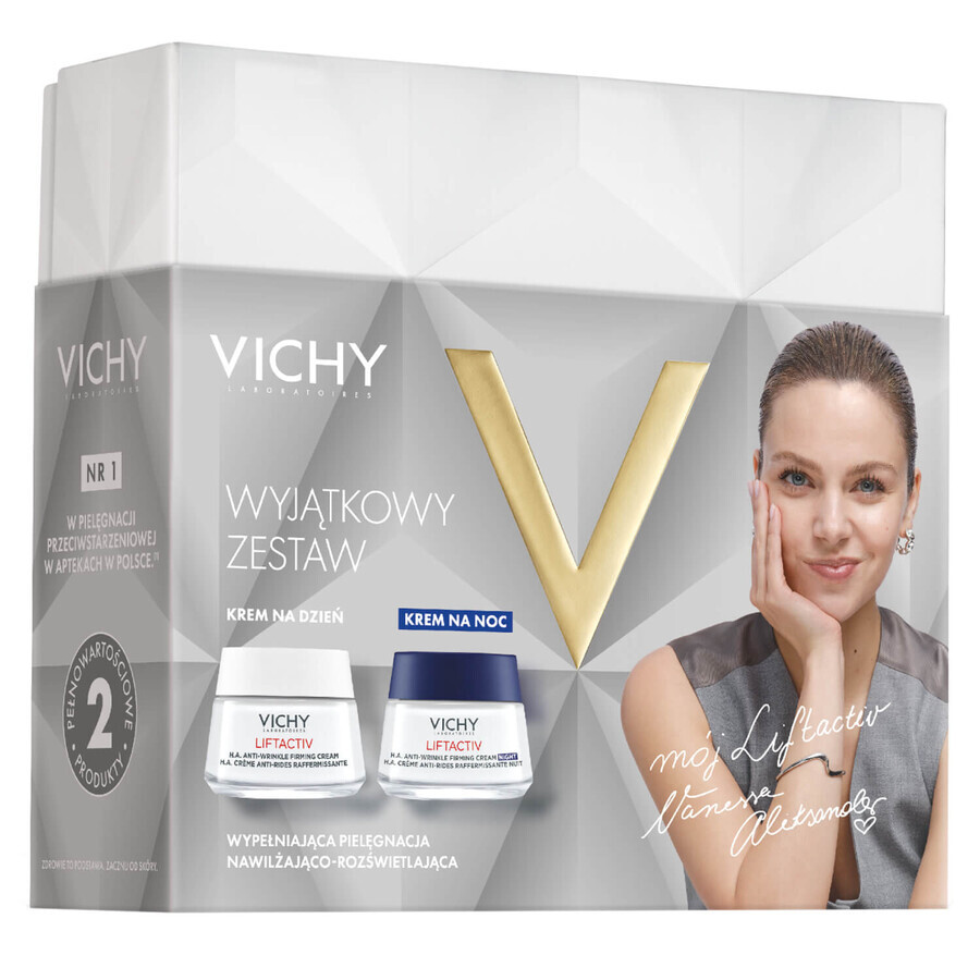 Set Vichy Liftactiv Supreme, crème de jour anti-rides 50 ml + crème de nuit anti-rides 50 ml