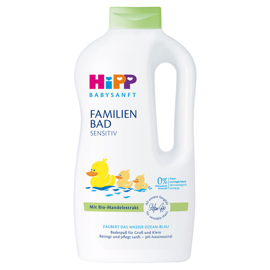 HiPP Babysanft Sensitive, lozione da bagno per tutta la famiglia, 1000 ml