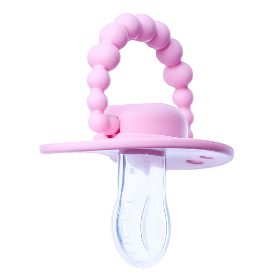 Luu Kids, ciuccio, posizionamento, silicone, Pink A Boo, 3-6 mesi, 1 pezzo