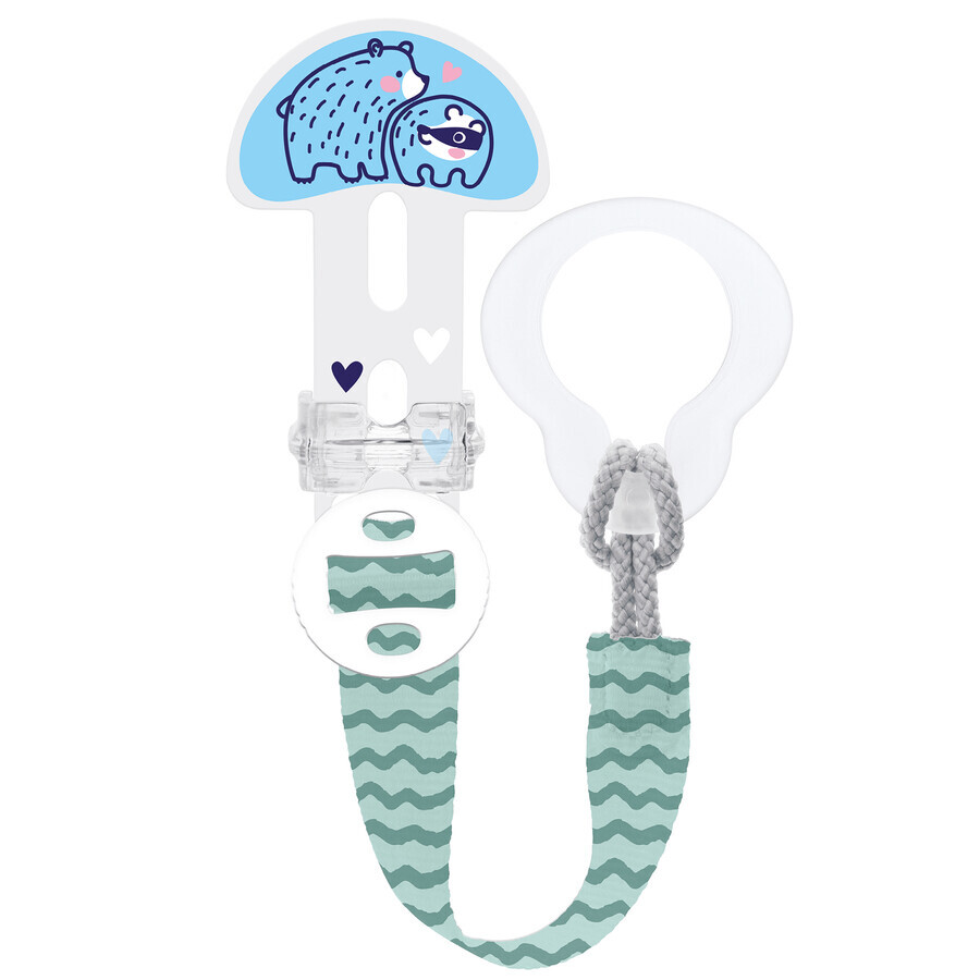 MAM Clip It!, porta capezzoli con coperchio, Planet Love, bambino, 1 pz.