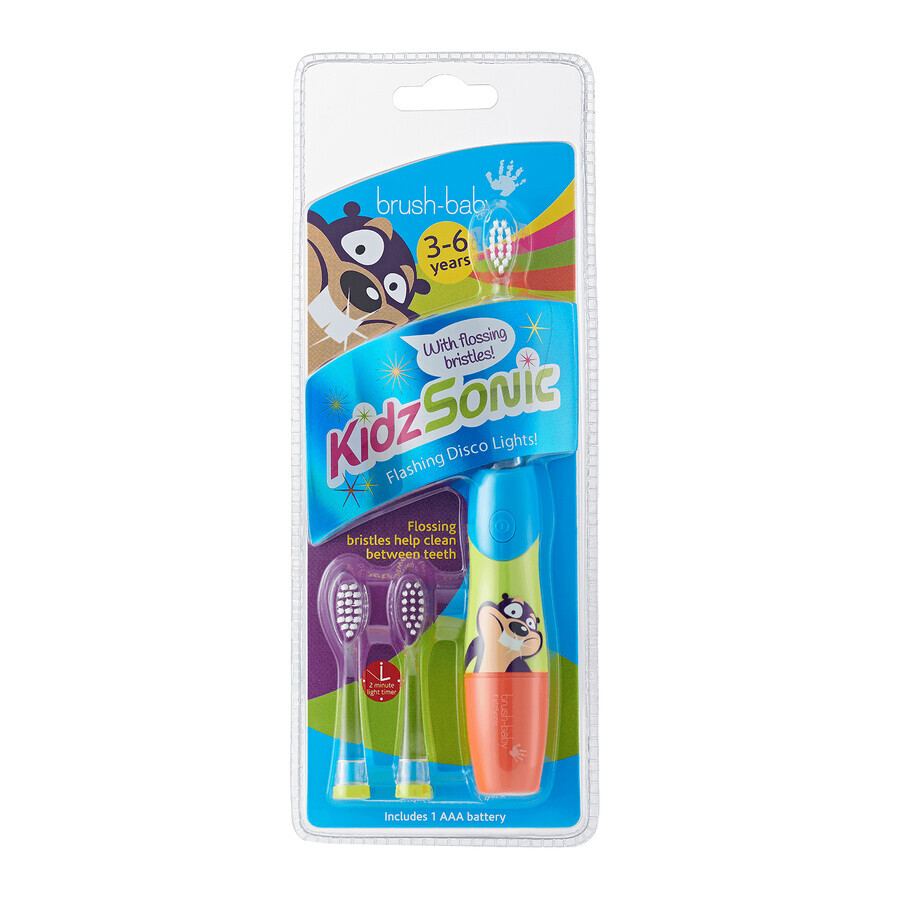 Brush-Baby KidzSonic, sonic toothbrush for children, 3-6 years, 1 pc