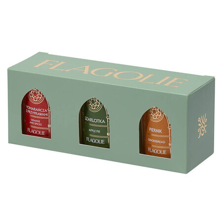 Flagolie Celebrate Christmas Moments set, candele di soia profumate, 3 x 70g