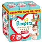 Pampers Premium Care Pants, diapers size 7, 17+ kg, 80 pcs