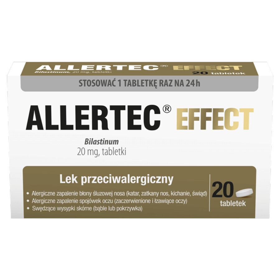 Allertec Effect 20 mg, 20 compresse