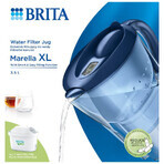 Brita Marella, caraffa con filtro XL 3,5 l, blu + filtro Maxtra Pro Pure Performance, 1 pz.